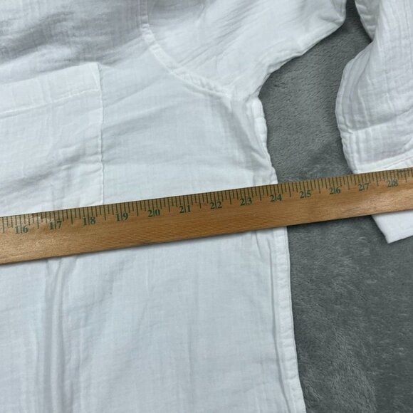 Gap Womens White Button-Up Shirt Small 100% Cotton Long Sleeve d0832 - Picture 5 of 8